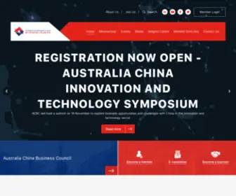 ACBC.com.au(The Australia China Business Council) Screenshot