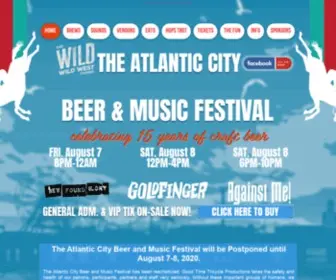 Acbeerfest.com(The 2020 Atlantic City Beer & Music Festival) Screenshot