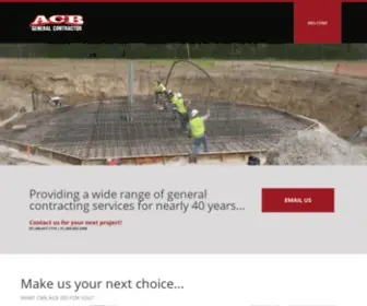 Acbgeneralcontractor.com(ACB specializes in work for many industries) Screenshot