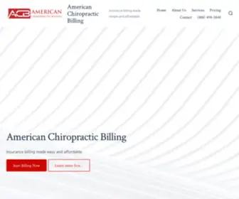 Acbilling.com(American Chiropractic Billing) Screenshot