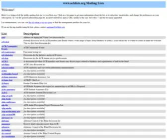 Acblists.org(Acblists) Screenshot