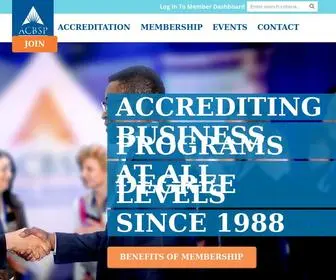 ACBSP.org(Accreditation Council for Business Schools and Programs) Screenshot
