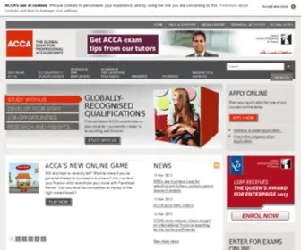 Acca.co.uk(Global body for professional accountants) Screenshot