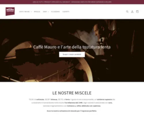 Accademiacaffemauro.com(L'Accademia del Caffè) Screenshot