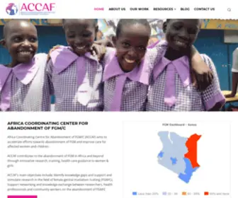 Accaf.org(Africa Coordination Centre For Abandonment of FGM) Screenshot