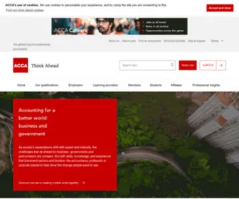 Accaglobal.com(ACCA (the Association of Chartered Certified Accountants)) Screenshot