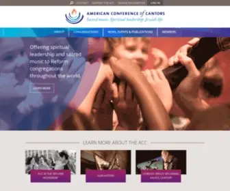 Accantors.org(American Conference of Cantors) Screenshot