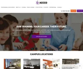 Accco.com.au(Child Care Courses) Screenshot