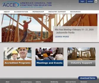 Acce-HQ.org(American Council for Construction) Screenshot