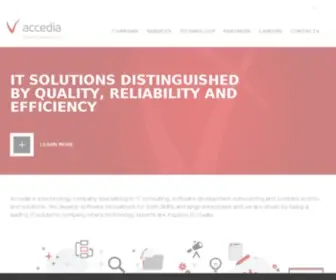 Accedia.com(Developing software innovations) Screenshot