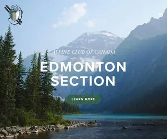 Accedmonton.ca(The Edmonton Section of the Alpine Club of Canada) Screenshot