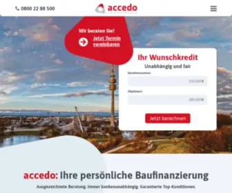 Accedo.de(Baufinanzierung beim Testsieger) Screenshot