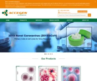 Accegen.com(Purchase Cell Lines for Research) Screenshot