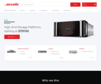 Accelanetworks.com(Quality network products affordably) Screenshot