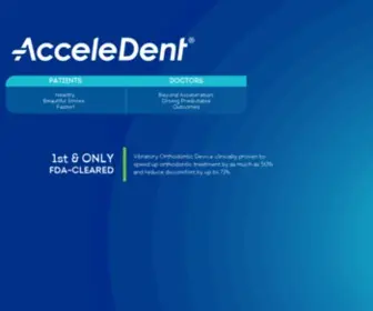 Acceledent.com(AcceleDent Faster Orthodontic Treatment To Straighten Teeth) Screenshot