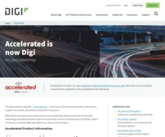 Accelerated.com(Digi International) Screenshot