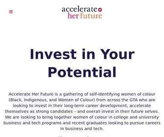 Accelerateherfuture.com(Investing In Your Potential) Screenshot