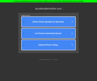 Acceleratemobile.com(Acceleratemobile) Screenshot