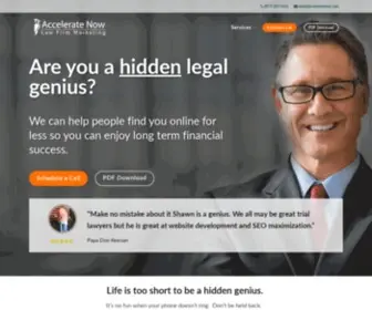 Acceleratenow.com(Accelerate Now Law Firm Marketing) Screenshot