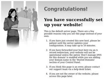 Acceleratesavings.com(You have successfully set up your website) Screenshot