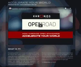 AccelerateyourWorld.org(Khronos OpenROAD) Screenshot