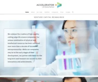 Acceleratorlsp.com(Venture Capital Reimagined) Screenshot