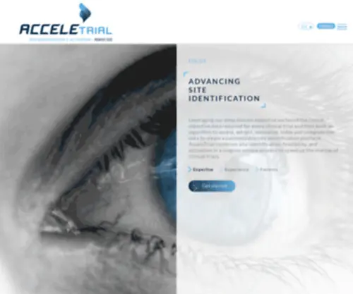 Acceletrial.com(Site) Screenshot