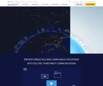 Accellion.com(Kiteworks® Content Firewall) Screenshot
