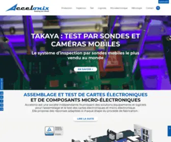 Accelonix.fr(Assemblage et test de cartes électroniques et de composants micro) Screenshot