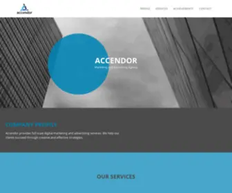 Accendor.com(Marketing and Advertising Agency) Screenshot