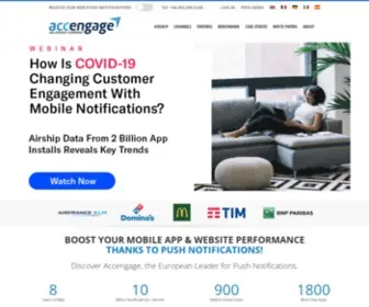 Accengage.net(Push Notification & Mobile CRM Technology) Screenshot