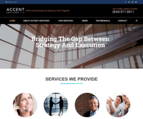 Accent-Ventures.com(Where Great People & Solutions Come Together) Screenshot