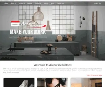 Accentbenchtops.com(HOME My title) Screenshot