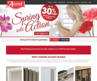 Accentblinds.com.au(Best Window Coverings and Furnishings) Screenshot