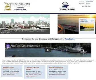 Accentcruises.ca(Vancouver Boat Charters) Screenshot