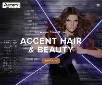 Accenthairandbeauty.com.au(Accent Hair & Beauty) Screenshot