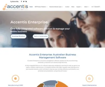 Accentis.com.au(Business Management Software) Screenshot
