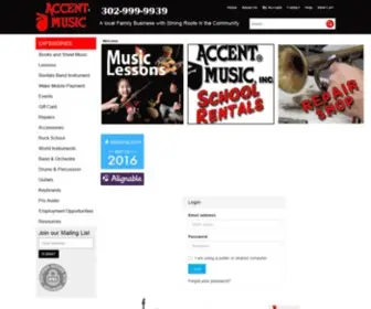 Accentmusic.com(Accent Music) Screenshot