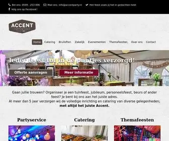 Accentparty.nl(Accent Partyservice) Screenshot