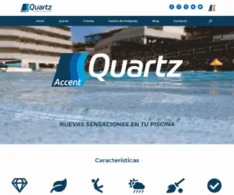 AccentQuartz.com(Revestimiento continuo de piscinas) Screenshot