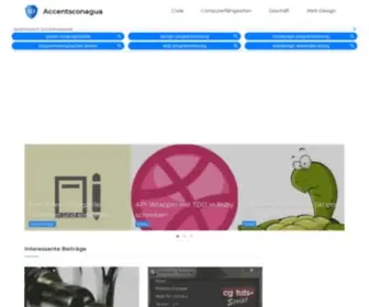 Accentsconagua.com(Website-Entwicklung, Computerspiele und mobile Anwendungen) Screenshot