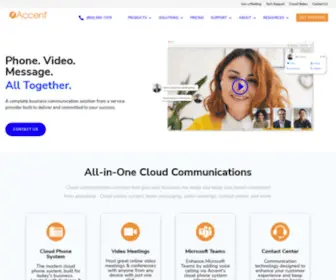 Accentservices.com(Cloud Communication) Screenshot