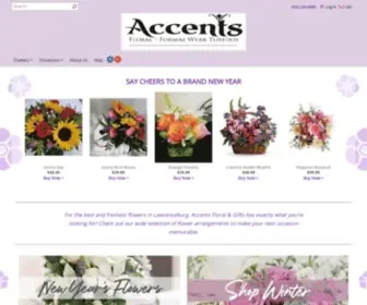 Accentsflorallawrenceburgtn.com(Lawrenceburg Florist) Screenshot