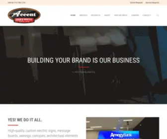 Accentsignco.com(Accent Sign & Awning) Screenshot