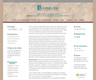 Accentsinc.com(Accents In Stitches) Screenshot