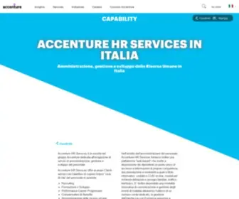 Accenturehrservices.it(Amministrazione, gestione e sviluppo delle Risorse Umane) Screenshot