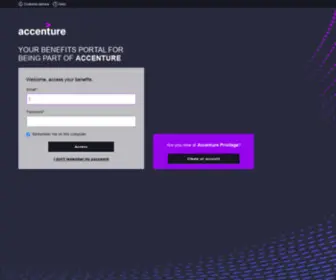 Accentureprivilege.com(Accenture Privilege) Screenshot