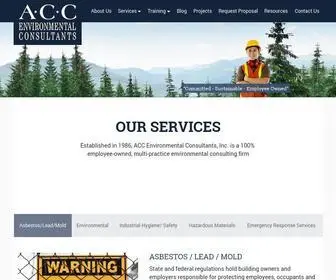 Accenv.com(Environmental consultants) Screenshot