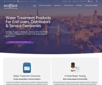 Accepta.com(The Water Treatment Product Company) Screenshot