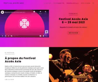 Accesasie.com(Festival Accès Asie) Screenshot